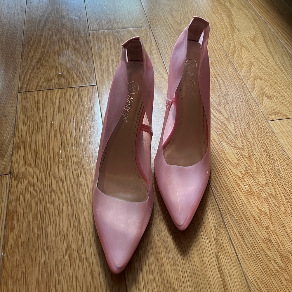 Nasty Gal Pink Barbie Heels